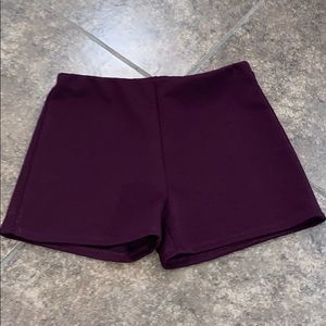 Burgundy shorts